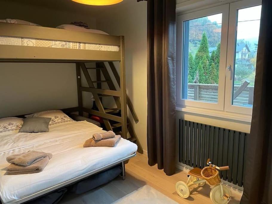 Joli Logement Avec Terrasse La Cigale 6 A 8 Personnes Orbey Bagian luar foto